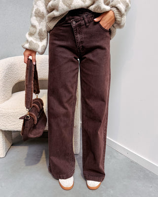 ACE DENIM JEANS - BROWN - By Lenz