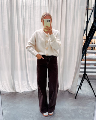 BLANCHE CARDIGAN - BEIGE - By Lenz