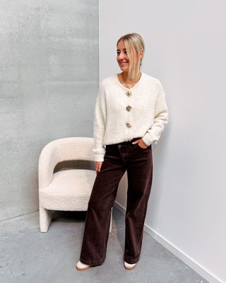 BLANCHE CARDIGAN - BEIGE - By Lenz