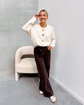 BLANCHE CARDIGAN - BEIGE - By Lenz