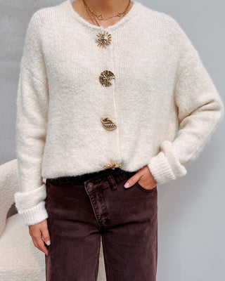 BLANCHE CARDIGAN - BEIGE - By Lenz