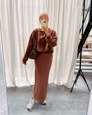 NIKKI COMFY SKIRT - BROWN - By Lenz