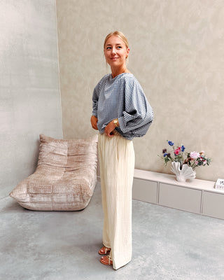 AIRY TROUSERS - BEIGE