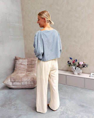 AIRY TROUSERS - BEIGE