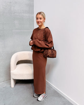 NIKKI COMFY SKIRT - BROWN - By Lenz