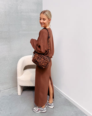 NIKKI BALLOON SWEATER - BROWN - By Lenz