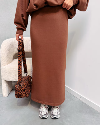 NIKKI COMFY SKIRT - BROWN - By Lenz