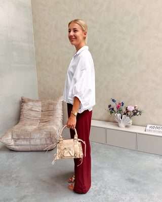 PETRA PUFF BLOUSE - WHITE