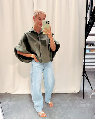 PETRA PUFF BLOUSE - KAKI