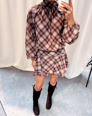 THE CHECK CRUSH DRESS - By Lenz