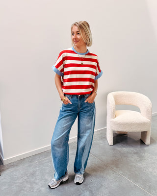 KIRA STRIPED TEE - By Lenz