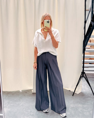 GOOD GIRL TROUSERS - GREY - By Lenz