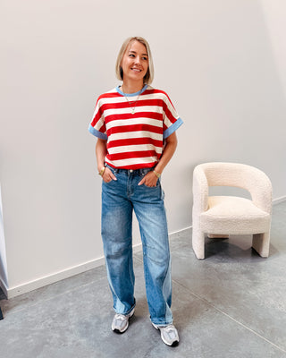 KIRA STRIPED TEE - By Lenz