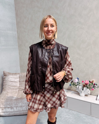 JOSIE GILET - BROWN - By Lenz
