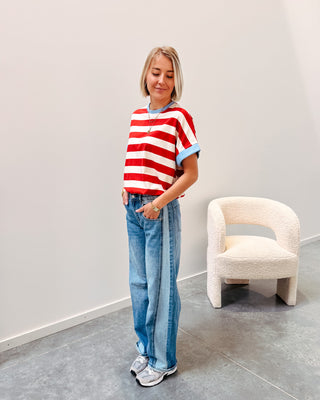 KIRA STRIPED TEE - By Lenz