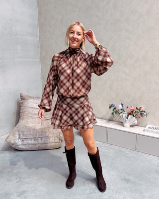 THE CHECK CRUSH DRESS - By Lenz