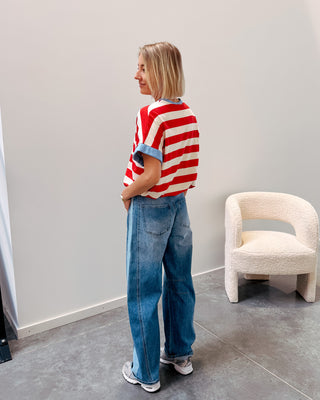KIRA STRIPED TEE - By Lenz
