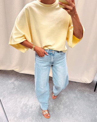 SASCHA SWEAT TEE - YELLOW
