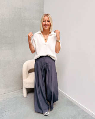 GOOD GIRL TROUSERS - GREY - By Lenz