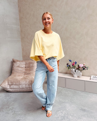 SASCHA SWEAT TEE - YELLOW