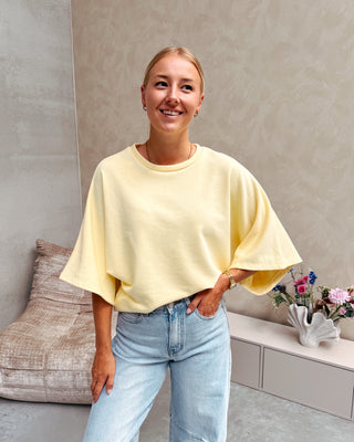 SASCHA SWEAT TEE - YELLOW