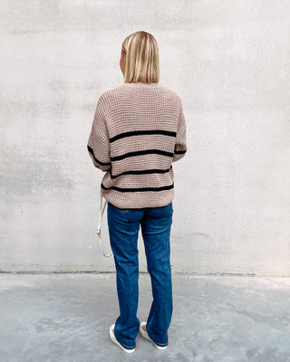 SOOF STRIPED KNIT - BROWN - By Lenz