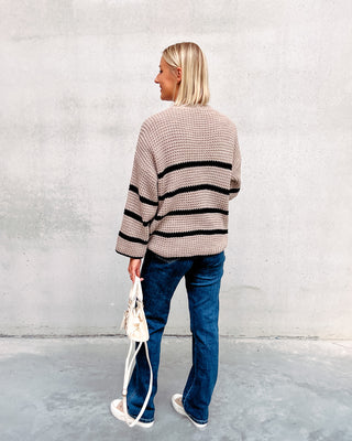 SOOF STRIPED KNIT - BROWN - By Lenz