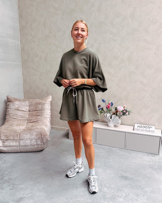 SASCHA SWEAT TEE - KAKI