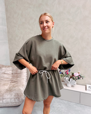 SASCHA SWEAT TEE - KAKI