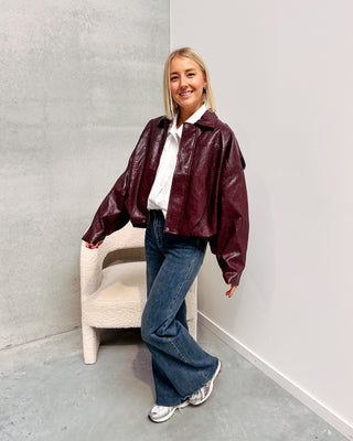 AMY JACKET - BURGUNDY - By Lenz