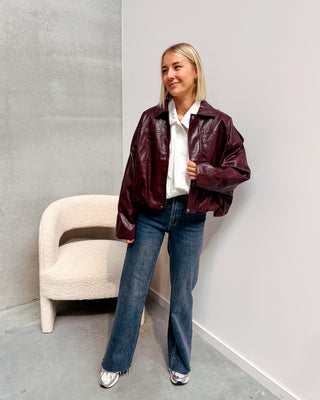 AMY JACKET - BURGUNDY - By Lenz
