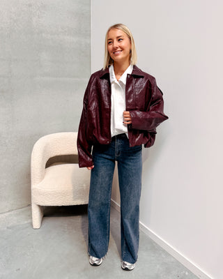 AMY JACKET - BURGUNDY - By Lenz