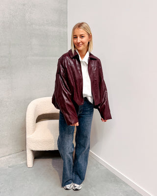 AMY JACKET - BURGUNDY - By Lenz