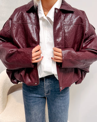 AMY JACKET - BURGUNDY - By Lenz