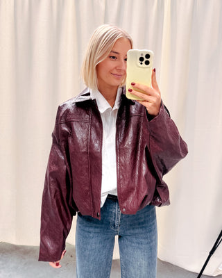 AMY JACKET - BURGUNDY - By Lenz