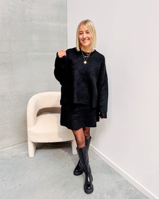 CELIA COZY SET - BLACK - By Lenz