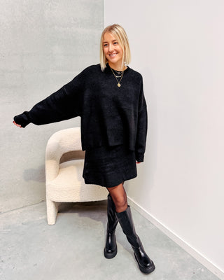 CELIA COZY SET - BLACK - By Lenz