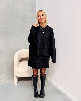 CELIA COZY SET - BLACK - By Lenz