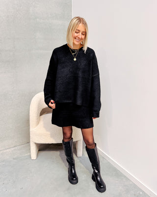 CELIA COZY SET - BLACK - By Lenz