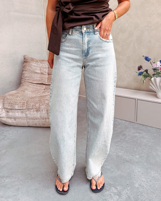 QUINCY RUFFLE BALLOON FIT JEANS