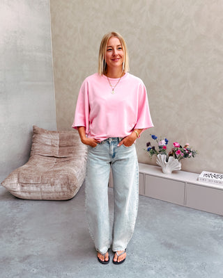 SASCHA SWEAT TEE - PINK