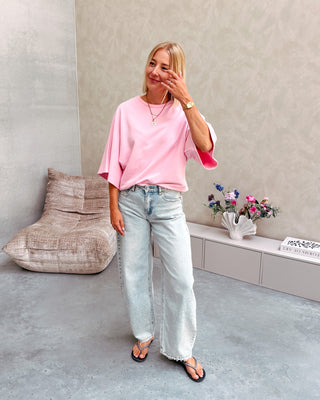 SASCHA SWEAT TEE - PINK