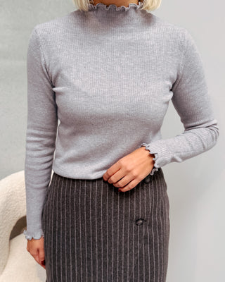 CUTEST SOFT BASIC KNIT - LIGHT GREY - By Lenz