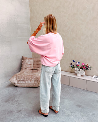 SASCHA SWEAT TEE - PINK