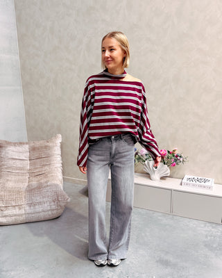 THE TWIST TOP - BURGUNDY - By Lenz