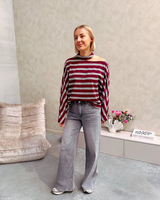 THE TWIST TOP - BURGUNDY - By Lenz