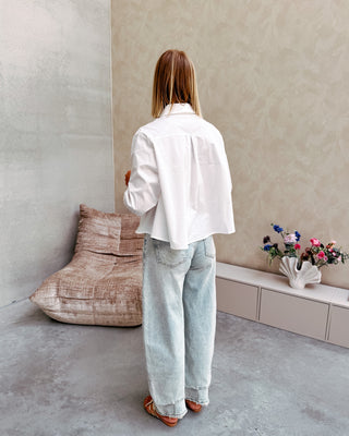 ZETA STRASS BLOUSE - WHITE