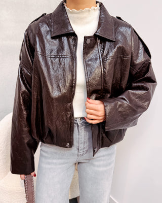 AMY JACKET - BROWN - By Lenz