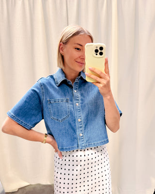 BROOKLYN DENIM BLOUSE - By Lenz