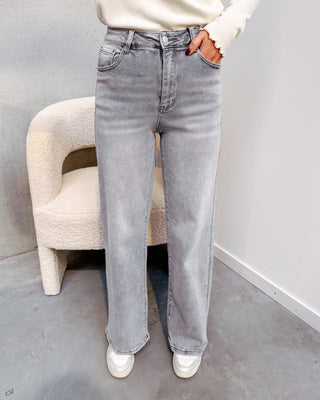 ABBY JEANS - LIGHT GREY - By Lenz